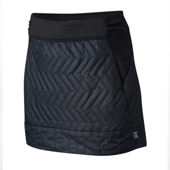 NWT|| MOUNTAIN HARDWEAR Trekkin Insulated Mini Skirt in black size: Large - Picture 1 of 5